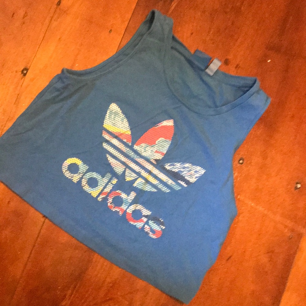 Adidas sleeveless crop top